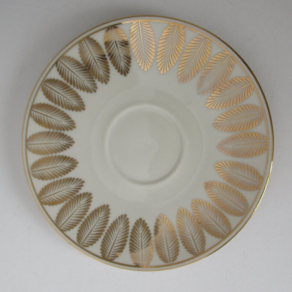 vintage gilded tea saucer
